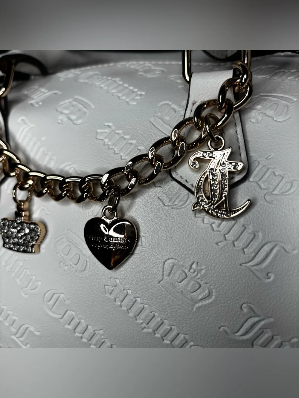 NWT Juicy Couture Angel Embossed Satchel & Matching Wallet Bundle